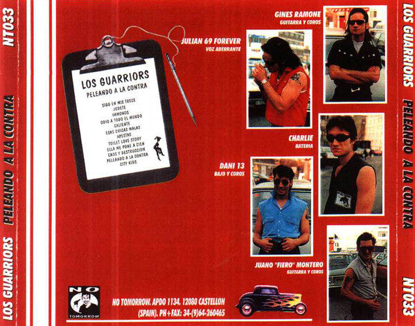 Los Guarriors – Peleando A La Contra - CD - 1997 - No Tomorrow – NT033 - Nuevo sin usar pero no precintado / New and unplayed but not sealed.