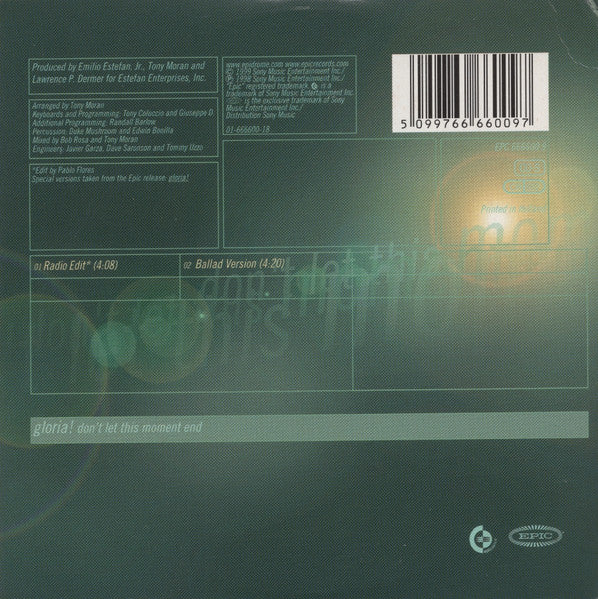 Gloria! – Don't Let This Moment End - CD Single - Cardboard Sleeve - NEW / SEALED.