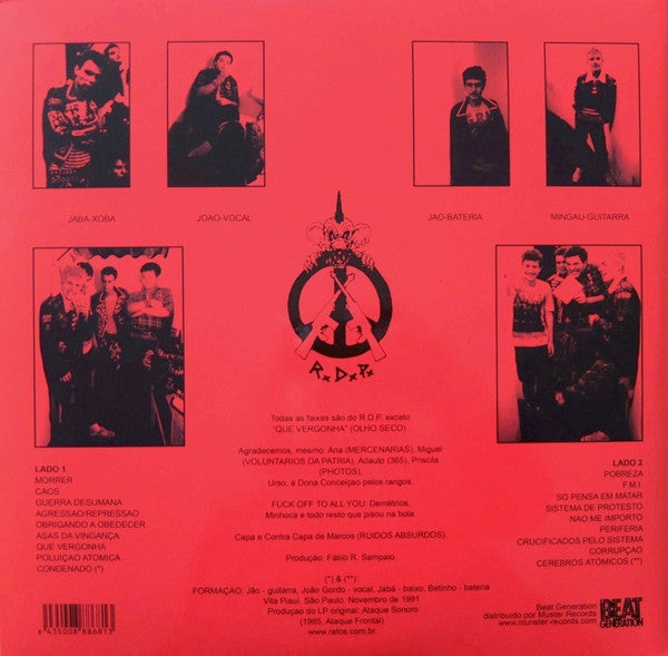 Ratos De Porão - Crucificados Pelo Sistema (LP, Album, RE, Gat)