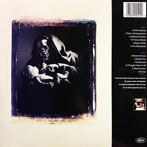 MEGADETH LP Youthanasia (Blue Coloured Vinyl)