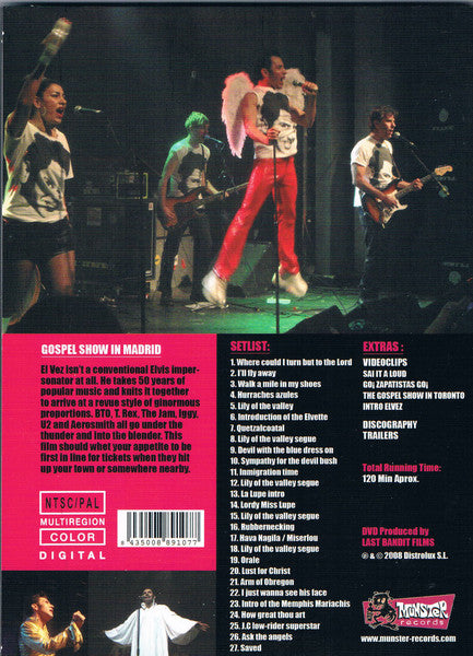 El Vez – Gospel Show In Madrid - DVD - 2008 - Munster Records – MR DVD 007