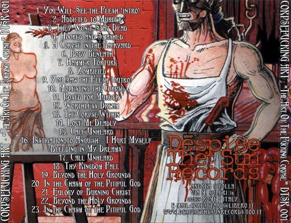 Corpsefucking Art – The Art Of The Fucking Corpse - CD - Nuevo sin usar pero no precintado / New unplayed but not sealed.