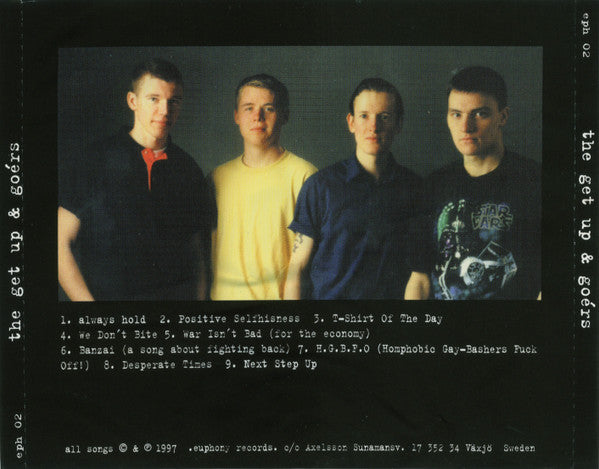 The Get Up & Goérs – The Get Up & Goérs - CD - Nuevo sin usar pero no precintado / New unplayed but not sealed.