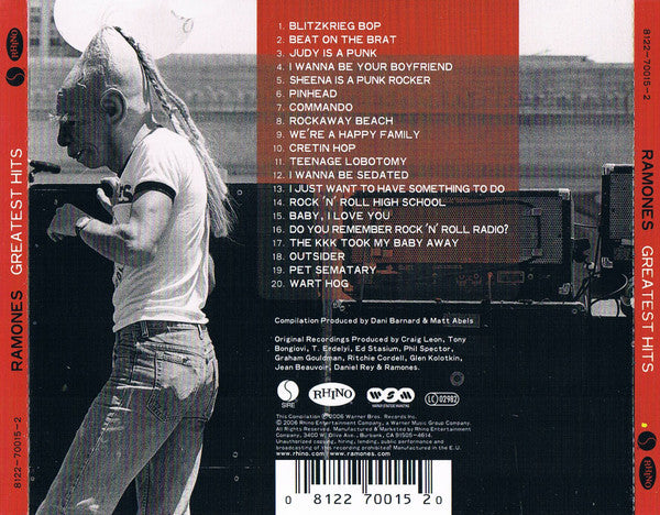 Ramones – Greatest Hits - CD - New, unplayed but not sealed.