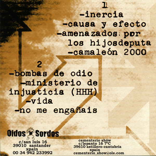 Cementerio Shöw – Inercia - 7" - Como Nuevo / Like New (M- / M-)