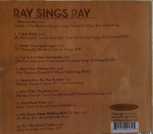 Ray Sanders – Ray Sings Ray - CD - NUEVO / PRECINTADO - NEW / SEALED.
