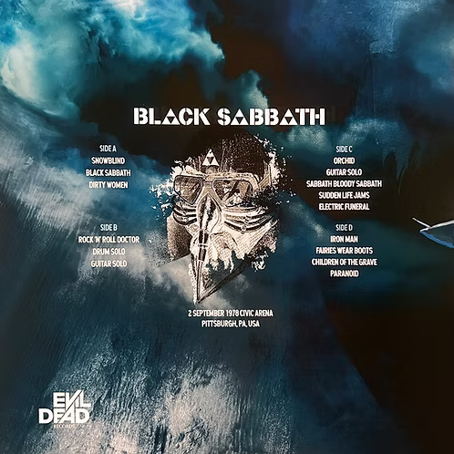BLACK SABBATH 2xLP Never Say Die! '78 Tour (Smoke Clear Coloured Vinyls)