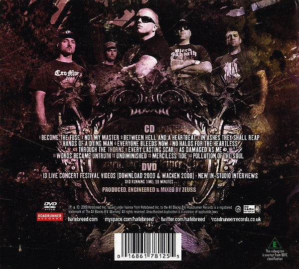 Hatebreed – Hatebreed - CD+DVD - Digipak - CD+DVD Como Nuevos (M-) / Portada Muy Buen Estado (VG+)