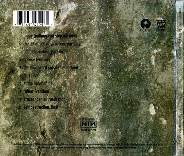 Nine Inch Nails – Further Down The Spiral - CD - Digipak - CD Like New (M-) / Cover Like New (M-)