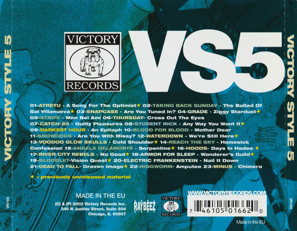 Various – Victory Style 5 - CD - 2002 - Victory Records – VR166