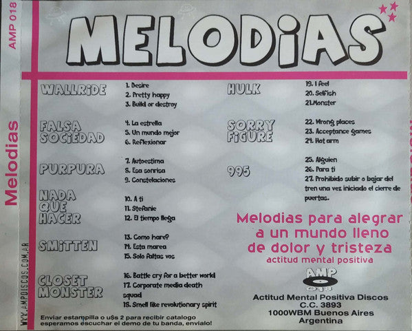 Melodias - CD - CD Como Nuevo / Portada Como Nueva (M-/M-)