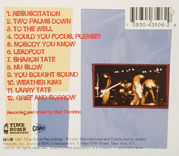 Crumbox – Resident Double U - CD - Small Punch Hole at Barcode - 1997 - Time Bomb Recordings – 70930-43506-2 - CD Like New (M-) / Cover Very Good Condition (VG+)