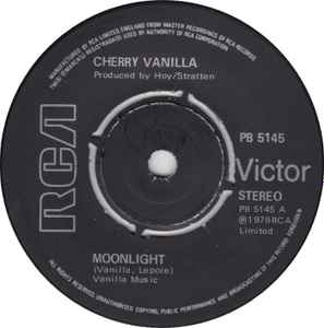 Cherry Vanilla – Moonlight - 7", 45 RPM, Single - 1979 - RCA Victor – PB 5145 - Vinilo Nuevo M) / Portada Muy Buen Estado (VG+)
