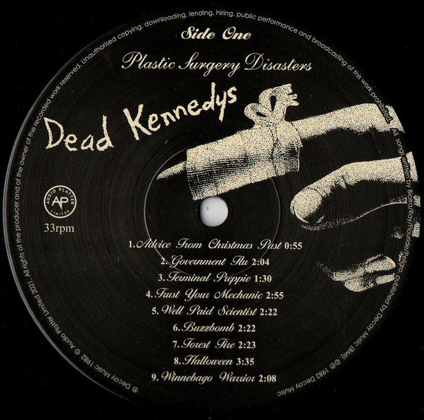 Dead Kennedys – Plastic Surgery Disasters - LP - Gatefold - 2021 - Audio Platter – PLATE059LP - NUEVO / PRECINTADO - NEW / SEALED.