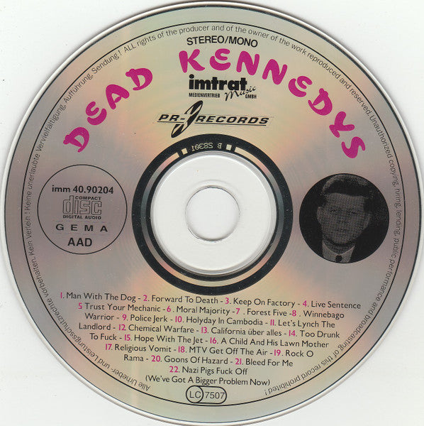 Dead Kennedys – Live & Alive - CD - 1989 - PR-RECORDS – imm 40.90204 - CD Como Nuevo / Portada Como Nueva (M-/M-)