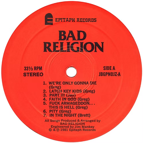 BAD RELIGION LP How Could Hell Be Any Worse? (180 Gram Heavyweight Vinyl)