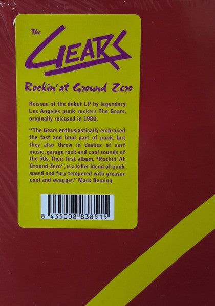 The Gears – Rockin' At Ground Zero - LP - 2018 - Munster Records – MR 385