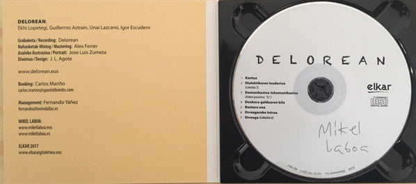 Delorean – Mikel Laboa - CD - Digipak - 2017 - Elkar – KD-963 - NEW - SEALED.
