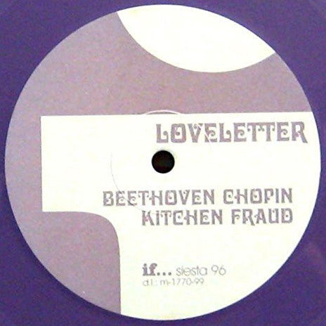 Loveletter – Beethoven Chopin Kitchen Fraud - LP - Purple - 1999 - Siesta – siesta 96 - New unplayed but not sealed.