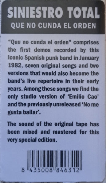 Siniestro Total - Let No Order Spread (First Recording Sessions, January 1982) (LP, Album)