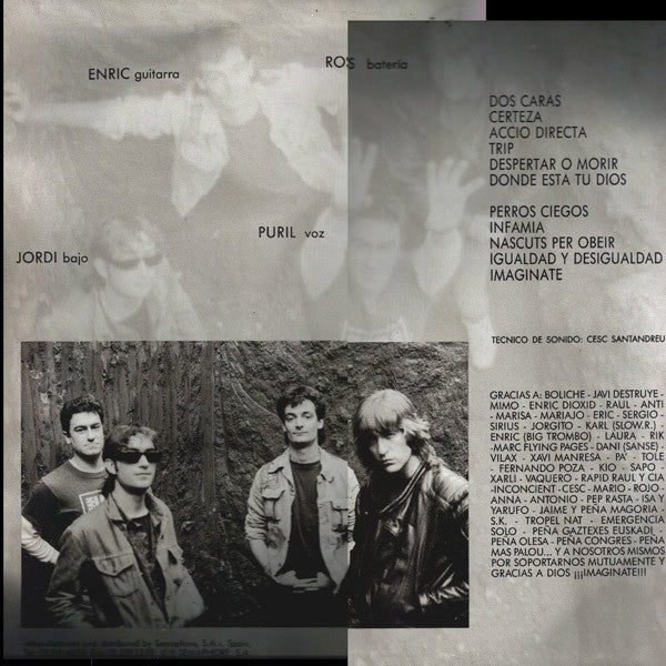 Acció Directa – Imaginate! - LP - Con Insert / With Insert - 1990 - Momentos Trashicos – MT-002 - Como Nuevo / Like New (M / M-)