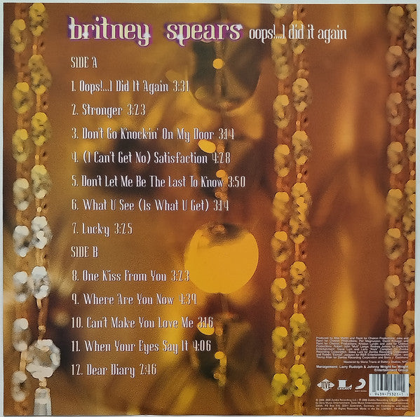 Britney Spears – Oops!...I Did It Again - LP - Picture Disc - 2020 - Nuevo sin usar pero no precintado / New unplayed but not sealed.