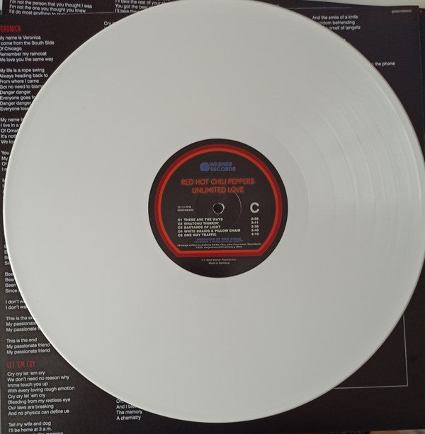 Red Hot Chili Peppers – Unlimited Love - 2xLP - White - 2022 - Warner Records – 093624873488 - NEW / SEALED.