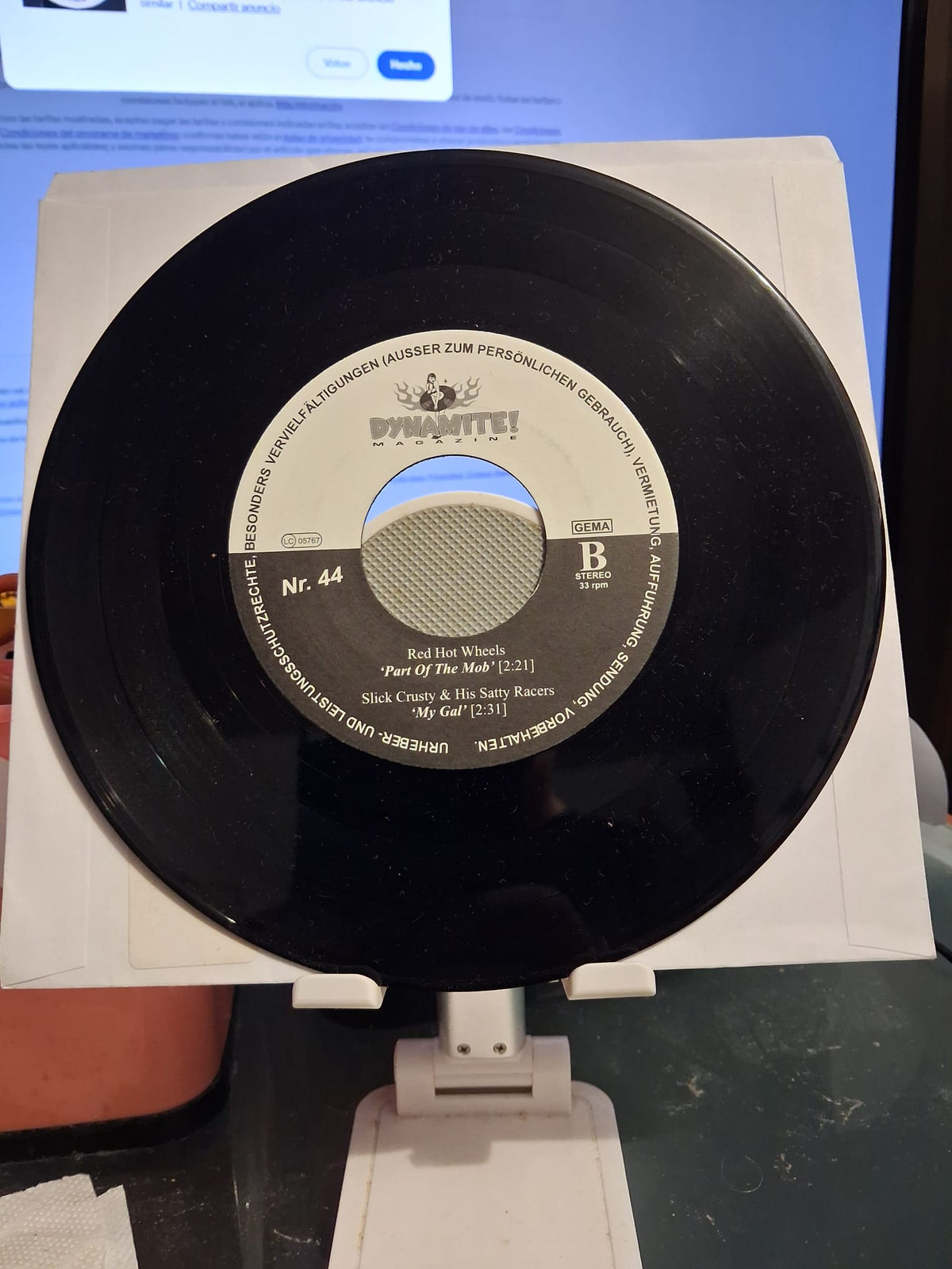 Lucky 13 / Red Hot Wheels / Slick Crusty & His Satty Racers – Dynamite! The World Of Rock 'n' Roll Nr. 44 - 7" - 2005 - Part Records – MF 25101 - Vinilo Como Nuevo / Portada Genérica (M-/Generic)