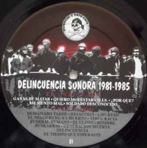 Delincuencia Sonora – 1981-1985 - LP - Includes Booklet - 1993 - Potencial Hardcore – PHC-22 - Vinyl Like New / Cover Like New (M-/M-).