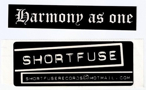 Harmony As One – Stranger In Your Own Land - 7" - White - 2000 - Shortfuse Records – #7