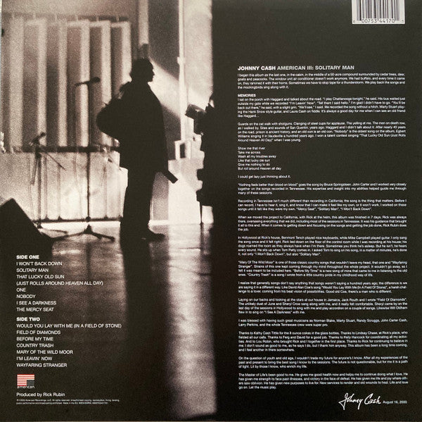 Johnny Cash - American III: Solitary Man - LP