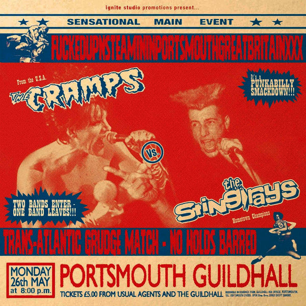 The Cramps Vs The Sting-Rays - Fuckedupnsteamininportsmouthgreatbritainxxx - LP