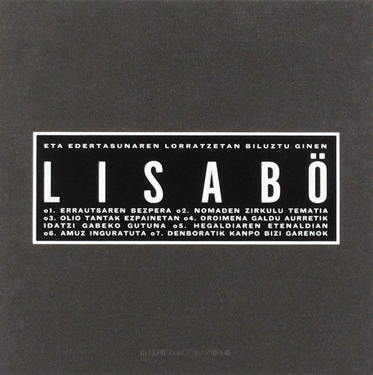 Lisabö - Eta Edertasunaren Lorratzetan Biluztu Ginen - CD