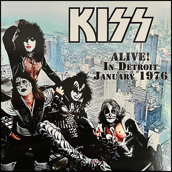KISS 2xLP Alive! In Detroit, January 1976 (Blue Coloured Vinyls)