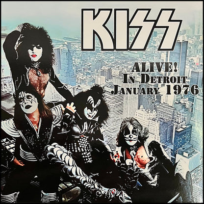 KISS 2xLP Alive! In Detroit, January 1976 (Blue Coloured Vinyls)