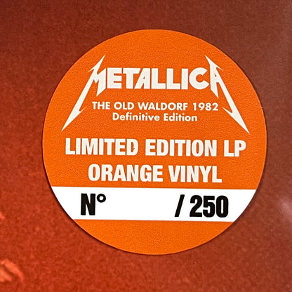 METALLICA LP The Old Waldorf 1982 Definitive Edition (Orange Colour) PROMO