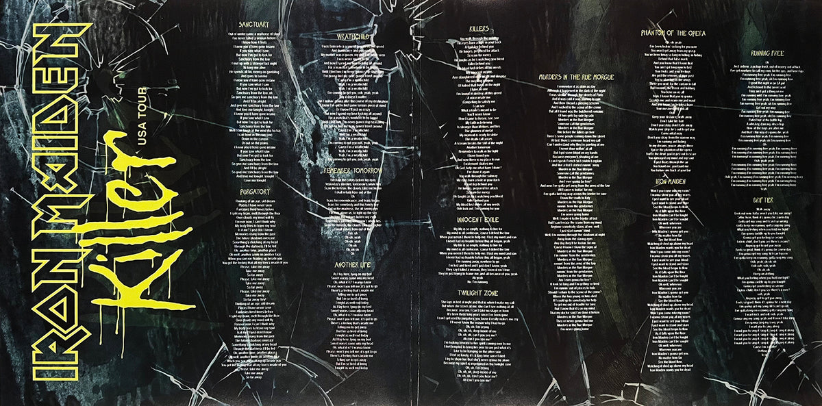 IRON MAIDEN 2xLP Killer USA Tour (Yellow Smoke Translucid Coloured Vinyls)