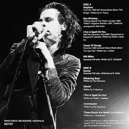 NICK CAVE LP Blood On Your Saddle (Red Marbled Coloured Vinyl) Rare Covers