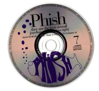 PHISH 2xCD They Are The Best Overall (Psychomotion In Corpus Eight) 7/8