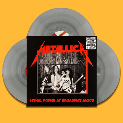 METALLICA 3xLP Lethal Power At Broadway Jack’s (White Black Colour) 175 Numbered
