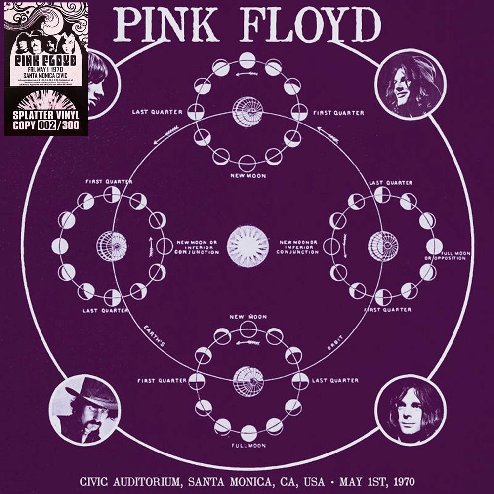 PINK FLOYD 3xLP BOX SET Santa Monica May 1970 (Splatter Coloured Vinyls)