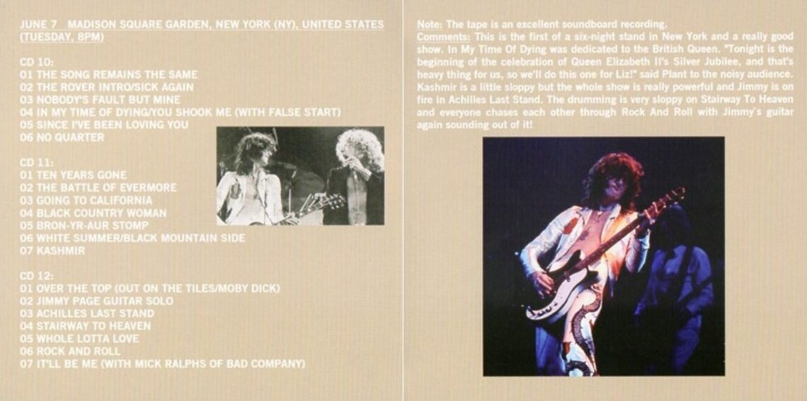 LED ZEPPELIN BOX SET 19xCD Mystery Train - United States Of America 1977