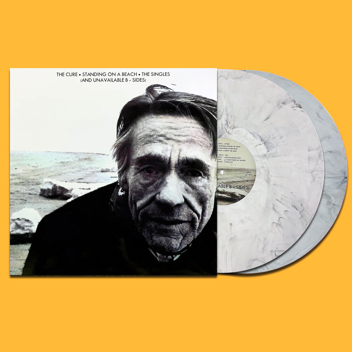 THE CURE 2xLP Standing On A Beach The Singles And Unavailable B-Sides (Marbled)