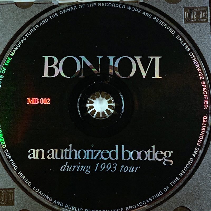 BON JOVI CD An Authorized Bootleg