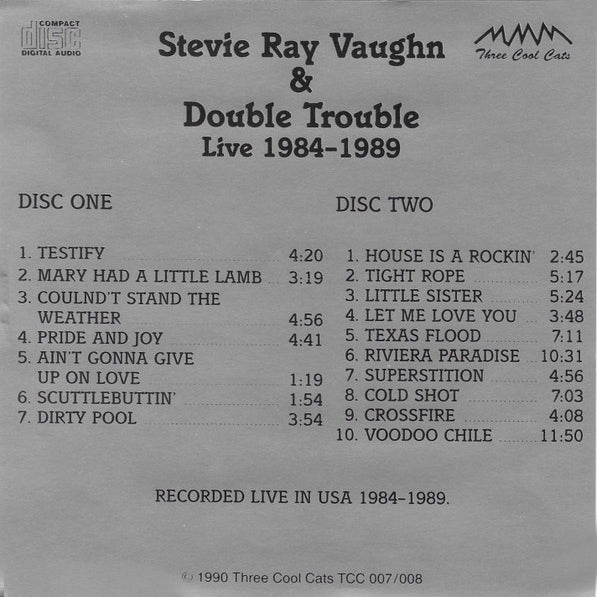 STEVIE RAY VAUGHAN 2xCD Pride And Joy - Live 1984-1989 (Deluxe Fat Box)