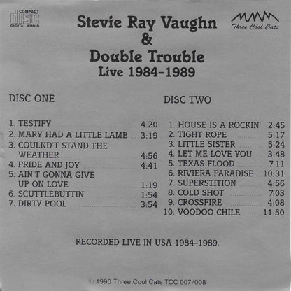STEVIE RAY VAUGHAN 2xCD Pride And Joy - Live 1984-1989 (Deluxe Fat Box)