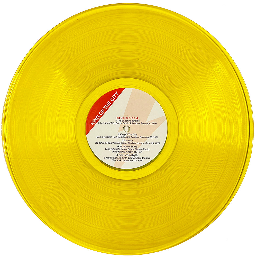 DAVID BOWIE LP King Of The City - Studio And Live Rare Tracks (Yellow Colour)