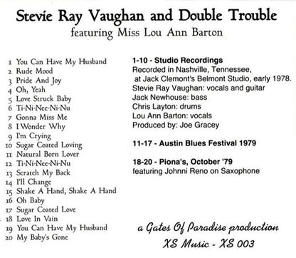 STEVIE RAY VAUGHAN CD In 1978 There Was…