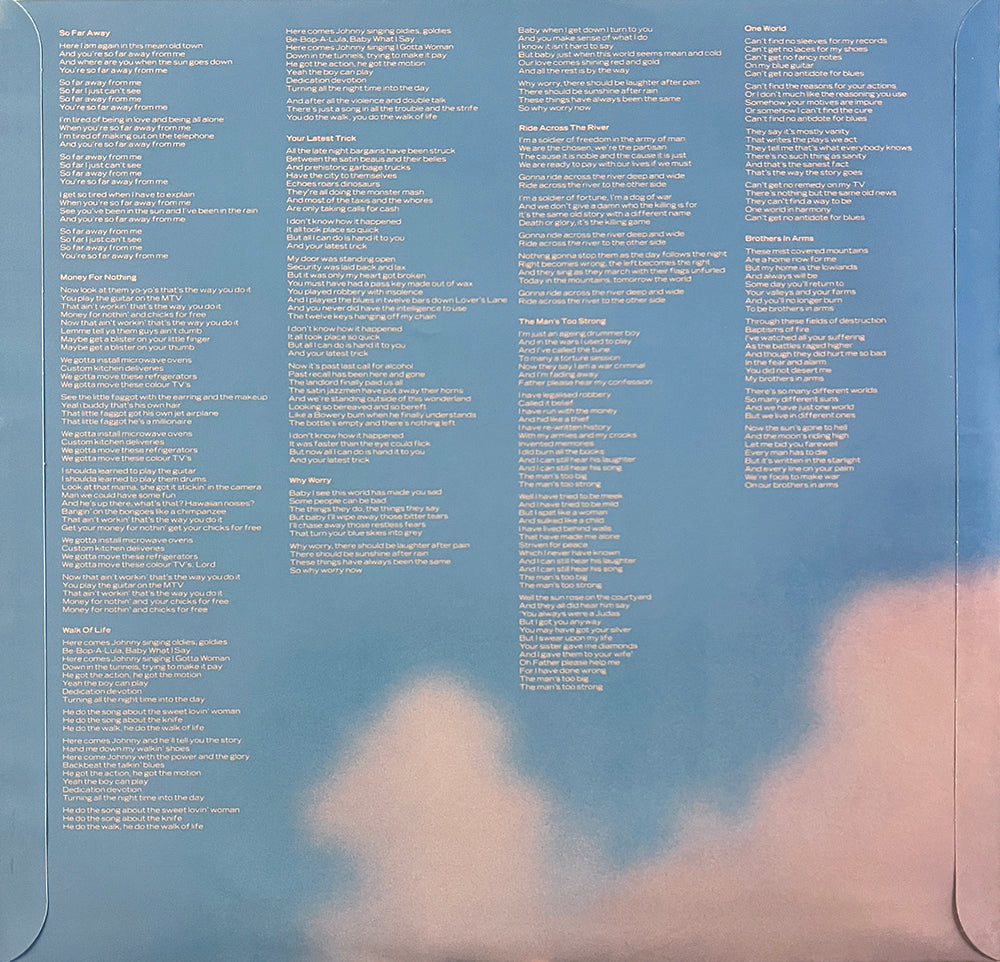 DIRE STRAITS LP Brothers In Arms (With Printed Innersleeve)