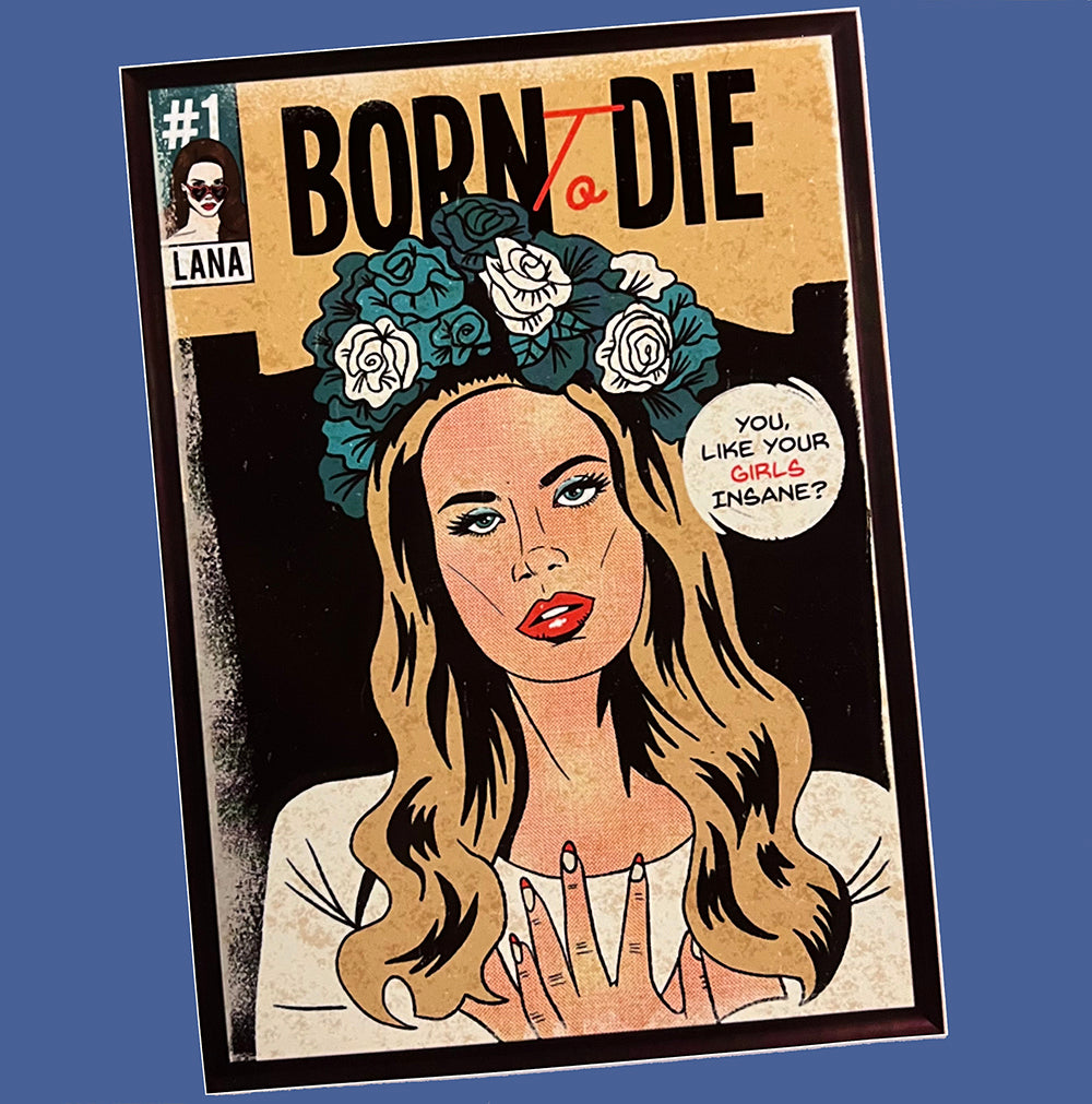 LANA DEL REY LP Born To Die B-Sides And Outtakes (Sky Blue Coloured) with Poster